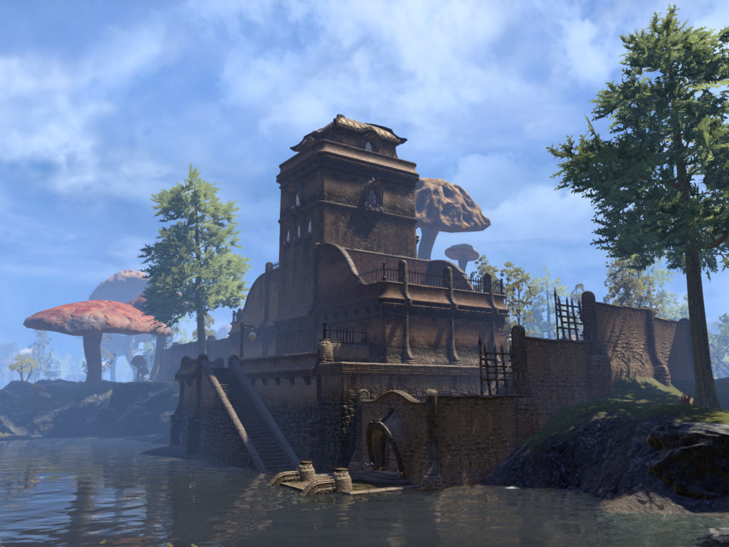 Amaya Lake Lodge, the Hlaalu-est of dwellings. Credit: Zenimax Online Studios, via uesp.net