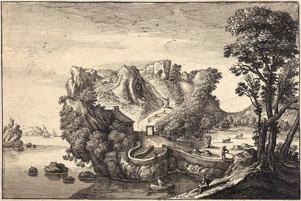 Wenceslas Hollar - Landscape shaped like a face